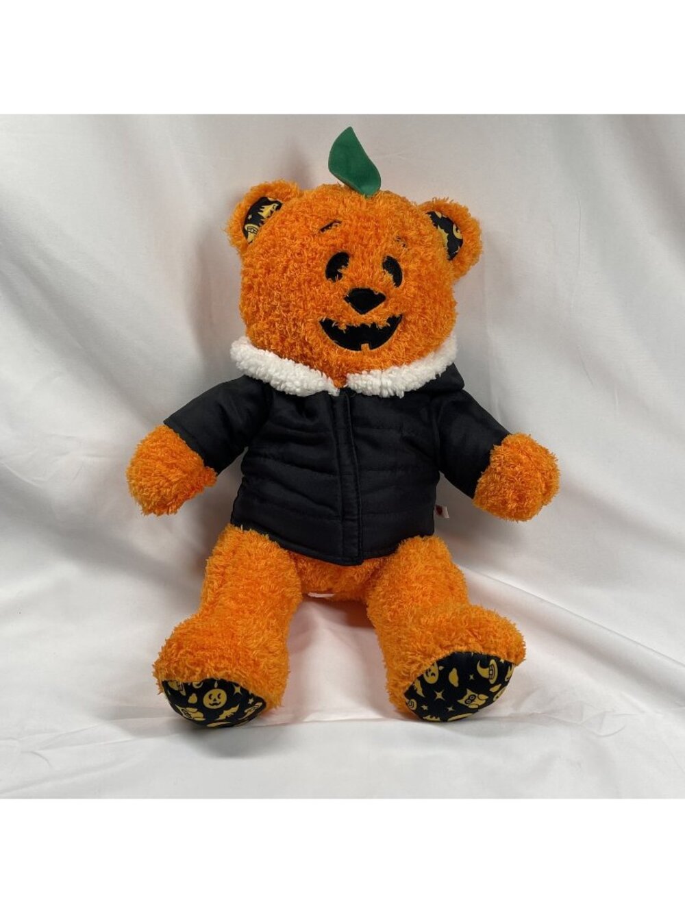 Build A Bear Halloween Pumpkin Glow Jack O Lantern Light Up Orange Plush